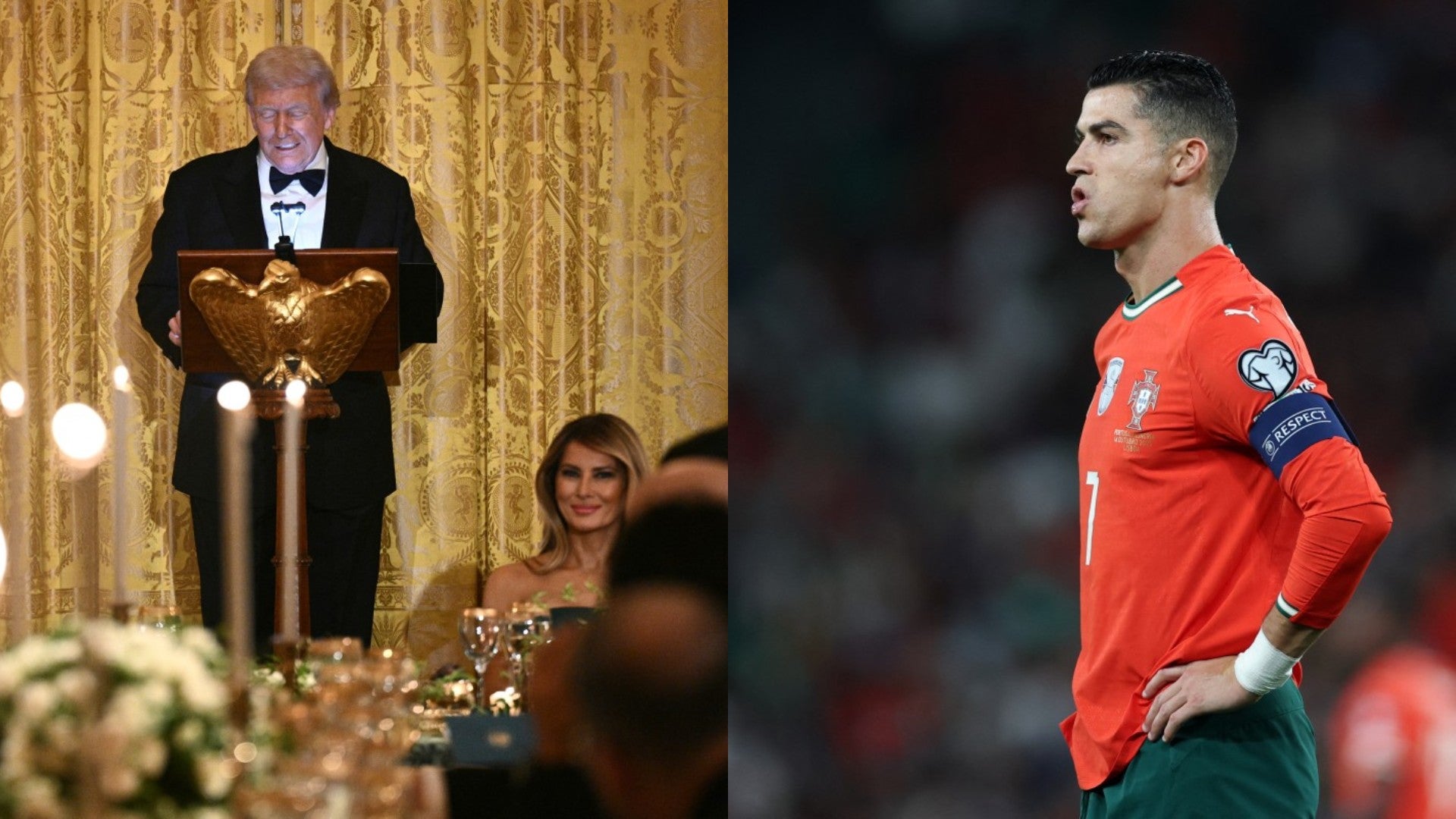 Donald Trump y Cristiano Ronaldo. (EFE)