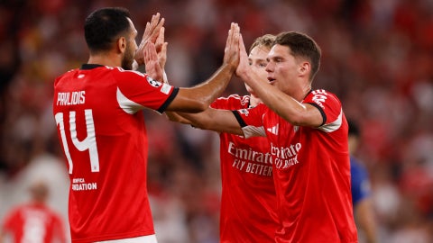 Jugadores de Benfica | Foto: AFP