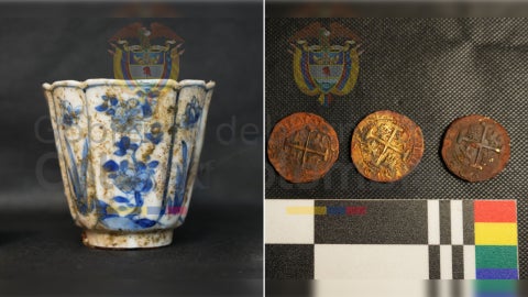 Tesoros extraídos | Foto Ministerio de Culturas