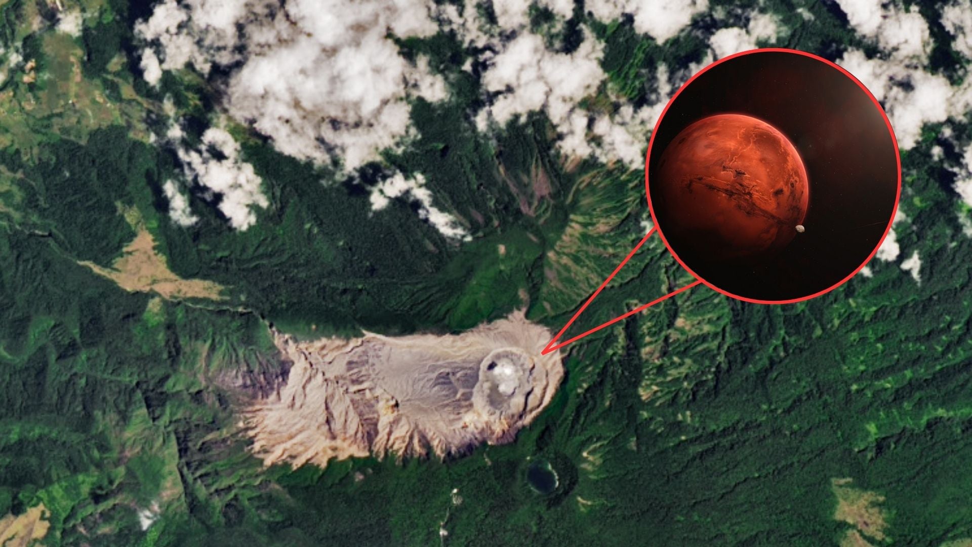 Volcán | Foto Earth Observatory - NASA