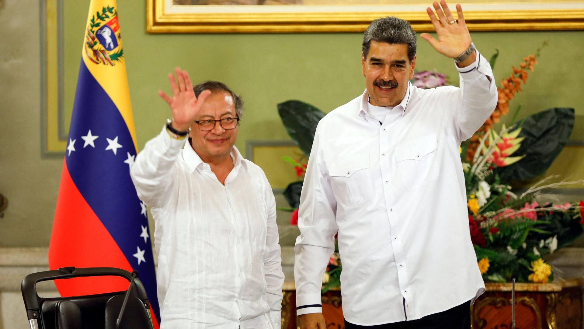 Gustavo Petro y Nicolás Maduro (AFP)