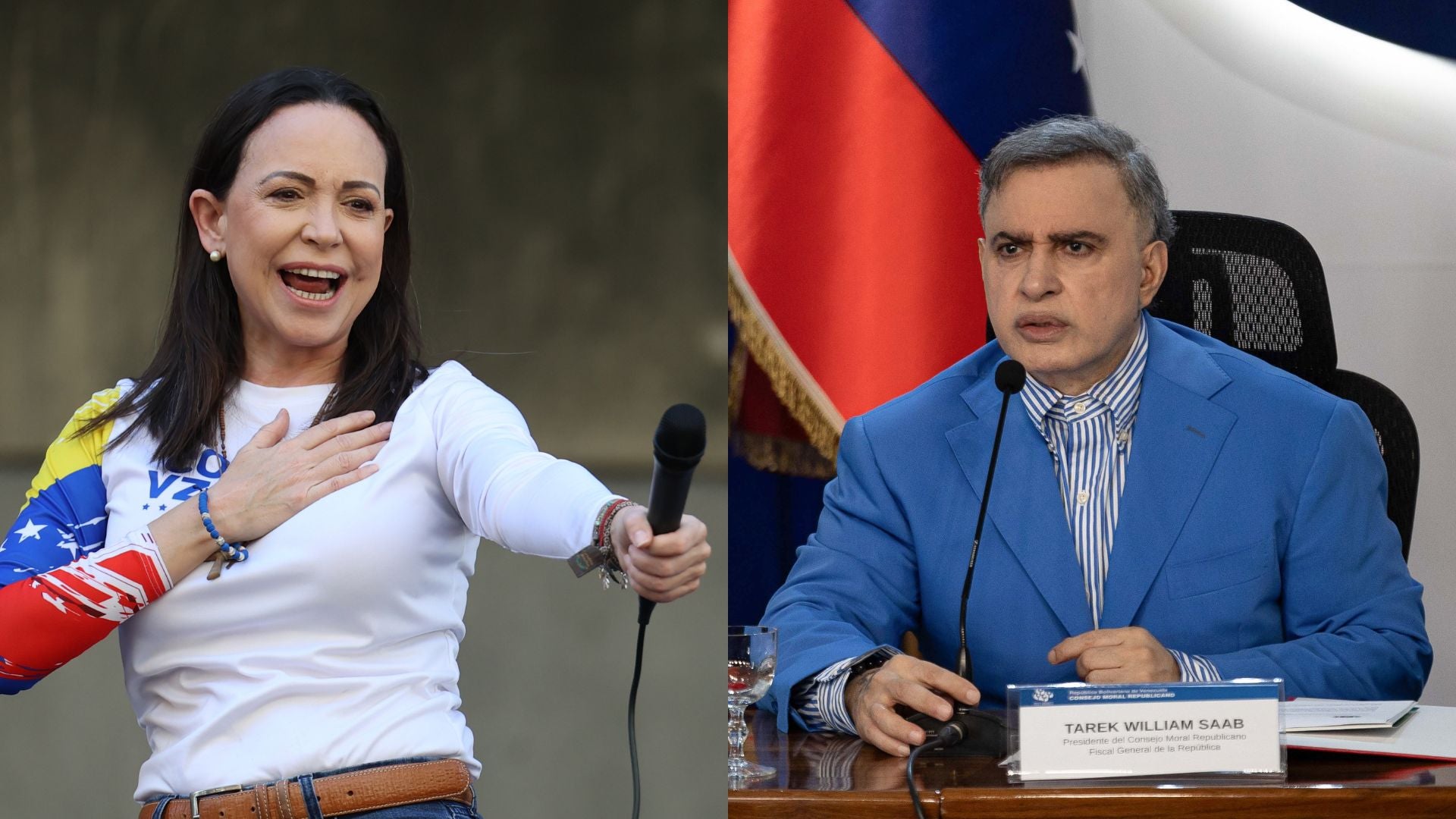 María Corina Machado - Tarek William Saab (EFE)