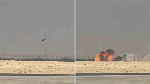 Accidente aéreo en Medio Oriente - Captura de video