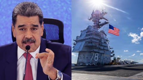 Nicolás Maduro y despligue militar en el Caribe - Fotos: EFE