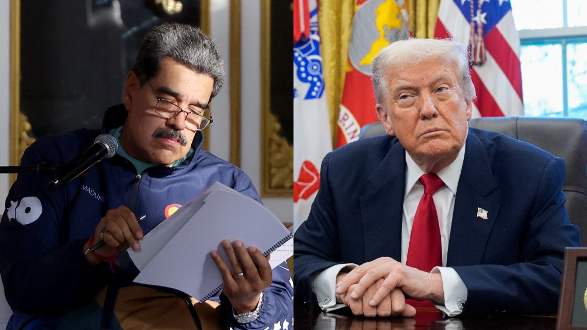 Nicolás Maduro, jefe del régimen venezolano / Donald Trump, presidente de EE.UU. - Fotos: EFE