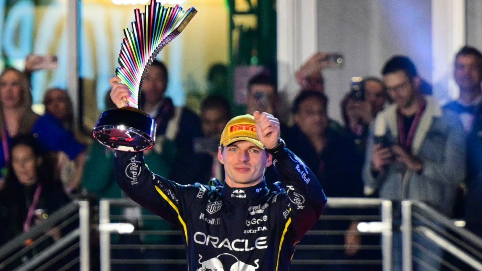 El neerlandés Max Verstappen en Las Vegas. (AFP)