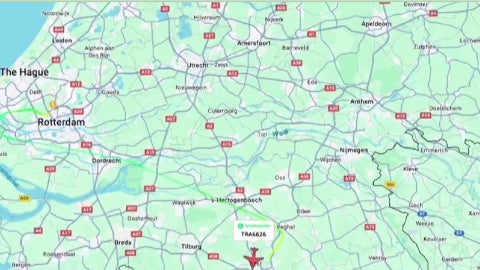 Espacio aéreo en Países Bajos / FOTO: Captura de pantalla