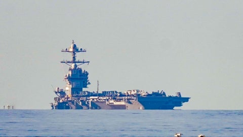 Buque y despliegue militar de Estados Unidos / FOTO: EFE