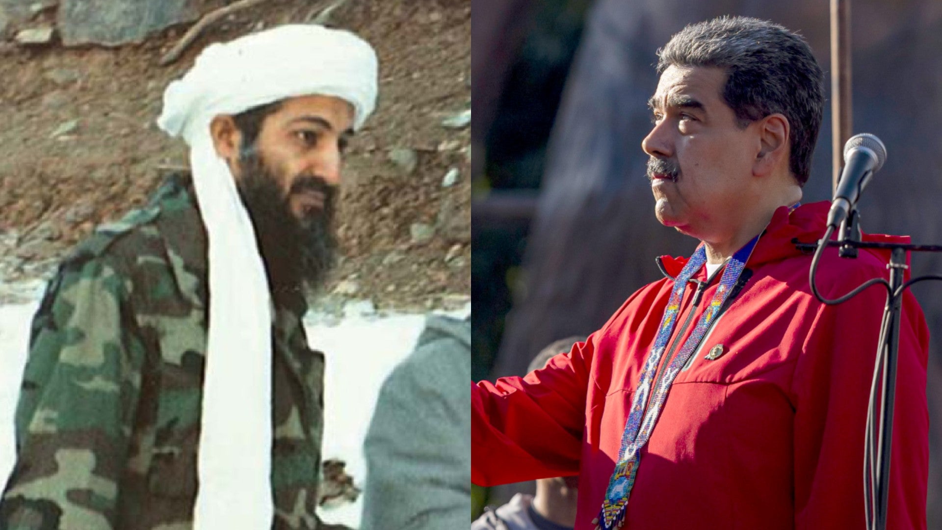 Osama bin Laden, fundador de Al Qaeda / Nicolás Maduro, jefe del régimen venezolano - Fotos: EFE