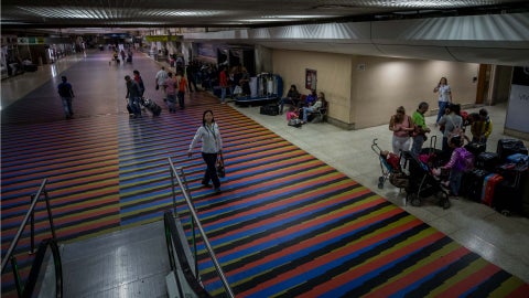 Aeropuerto internacional Simón Bolívar en Maiquetía (Venezuela)