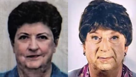Graziella Dall'Oglio, ciudadana italiana fallecida y su hijo, disfrazado como ella - Fotos: X