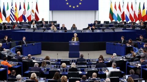 Sesión plenaria del Parlamento Europeo | Foto: AFP