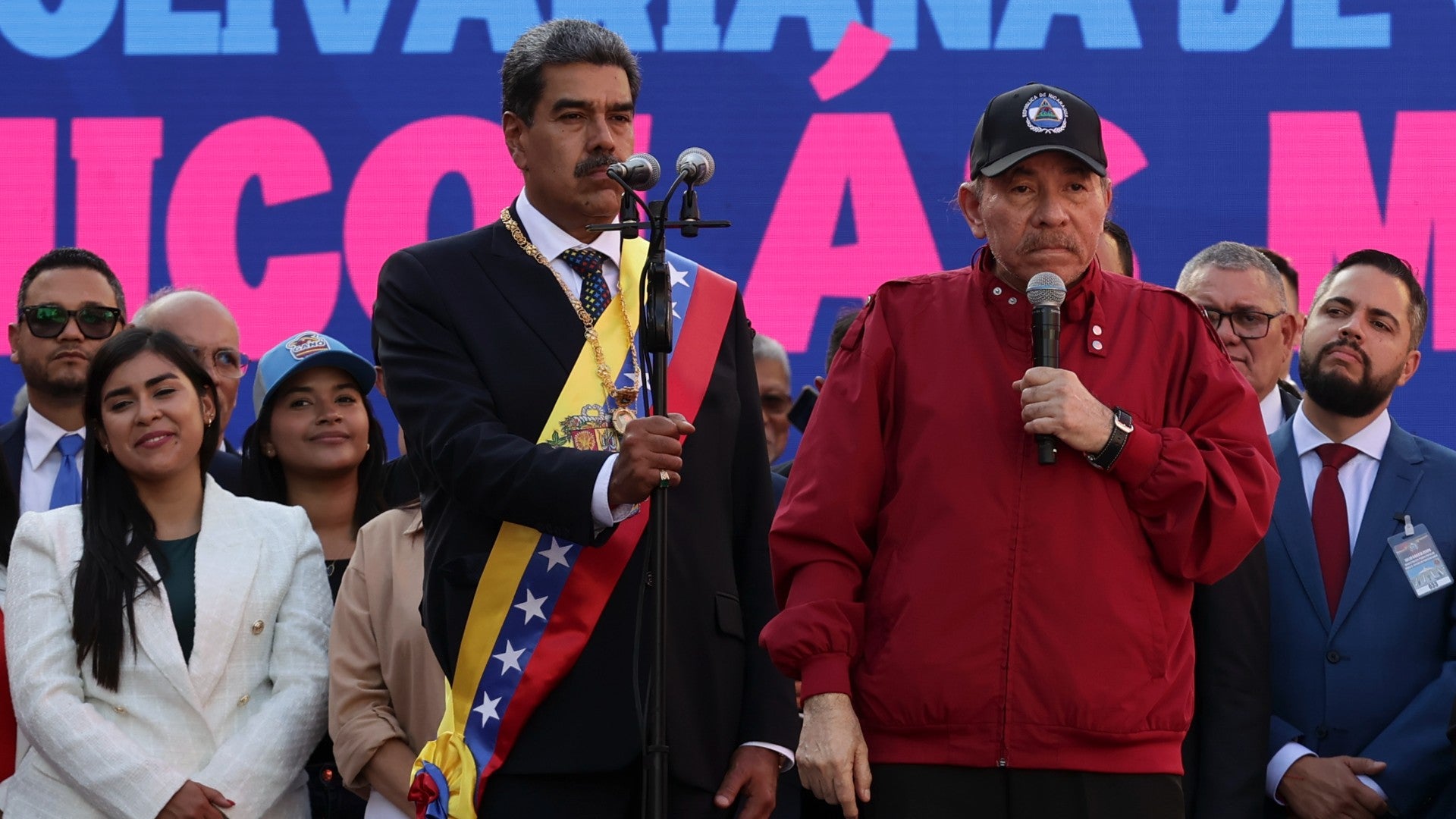 Nicolás Maduro junto a Daniel Ortega | Foto: EFE