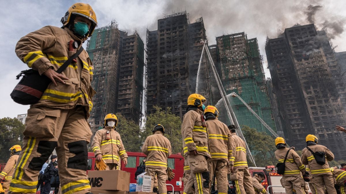 Incendio en Hong Kong (AFP)