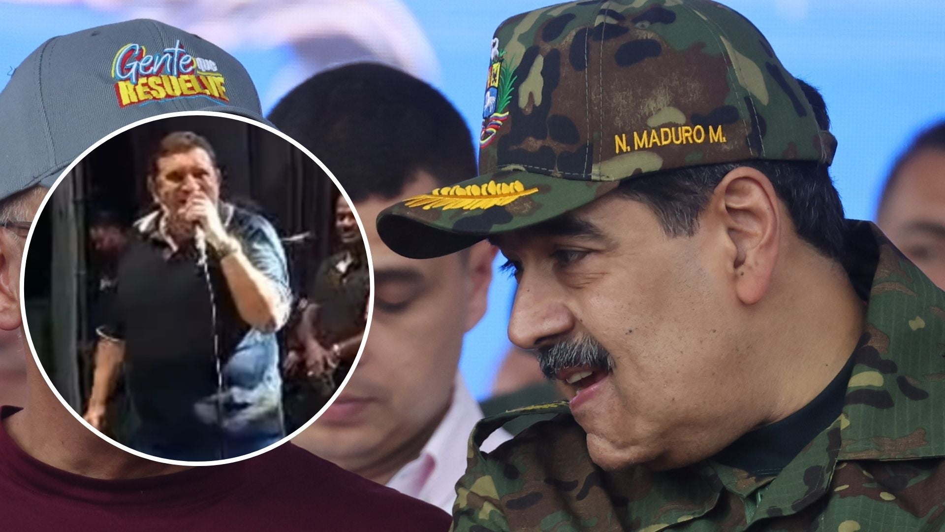 'Poncho' Zuleta, cantante colombiano / Nicolás Maduro, jefe del régimen venezolano - Fotos: X / EFE