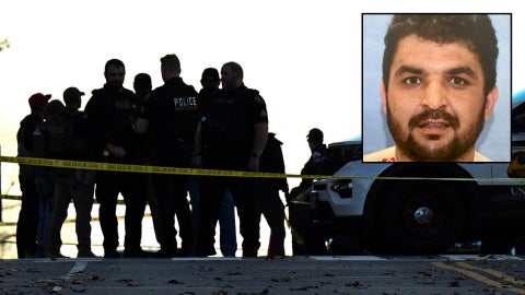 Agentes policiales de EE.UU. / Rahmanullah Lakanwal, hombre acusado de disparar contra dos guardias nacionales cerca de la Casa Blanca - Fotos: AFP