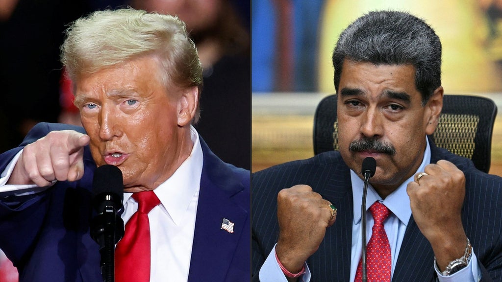 Donald Trump y Nicolás Maduro (AFP)
