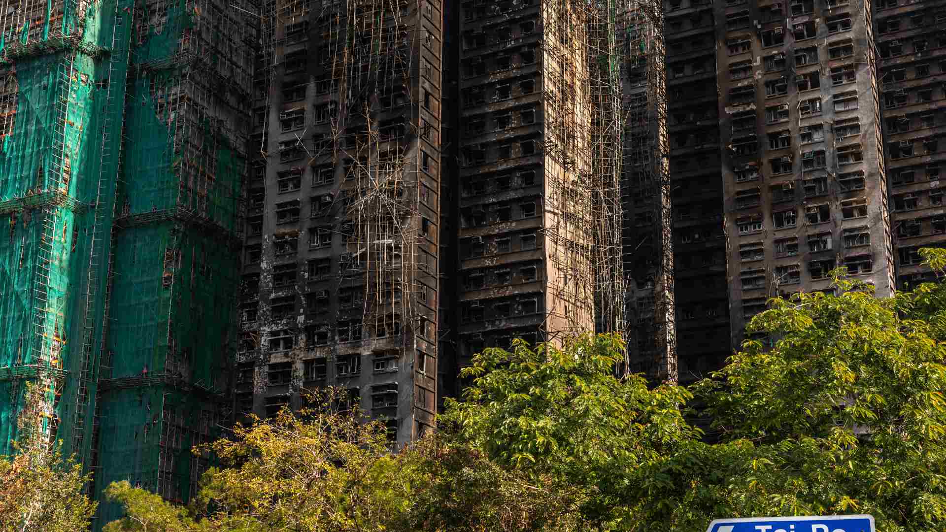 Incendio en Hong Kong - AFP