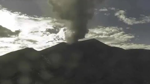 Registro de la actividad del Volcán Puracé: Foto: Servicio Geológico Colombiano