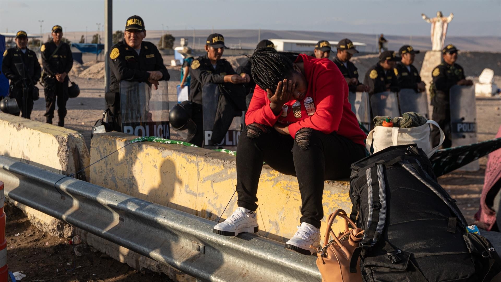 Frontera entre Perú y Chile / FOTO: EFE