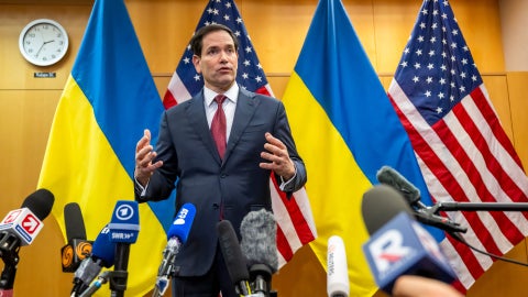 Secretario de Estado de Estados Unidos, Marco Rubio, en rueda de prensa-Foto: EFE