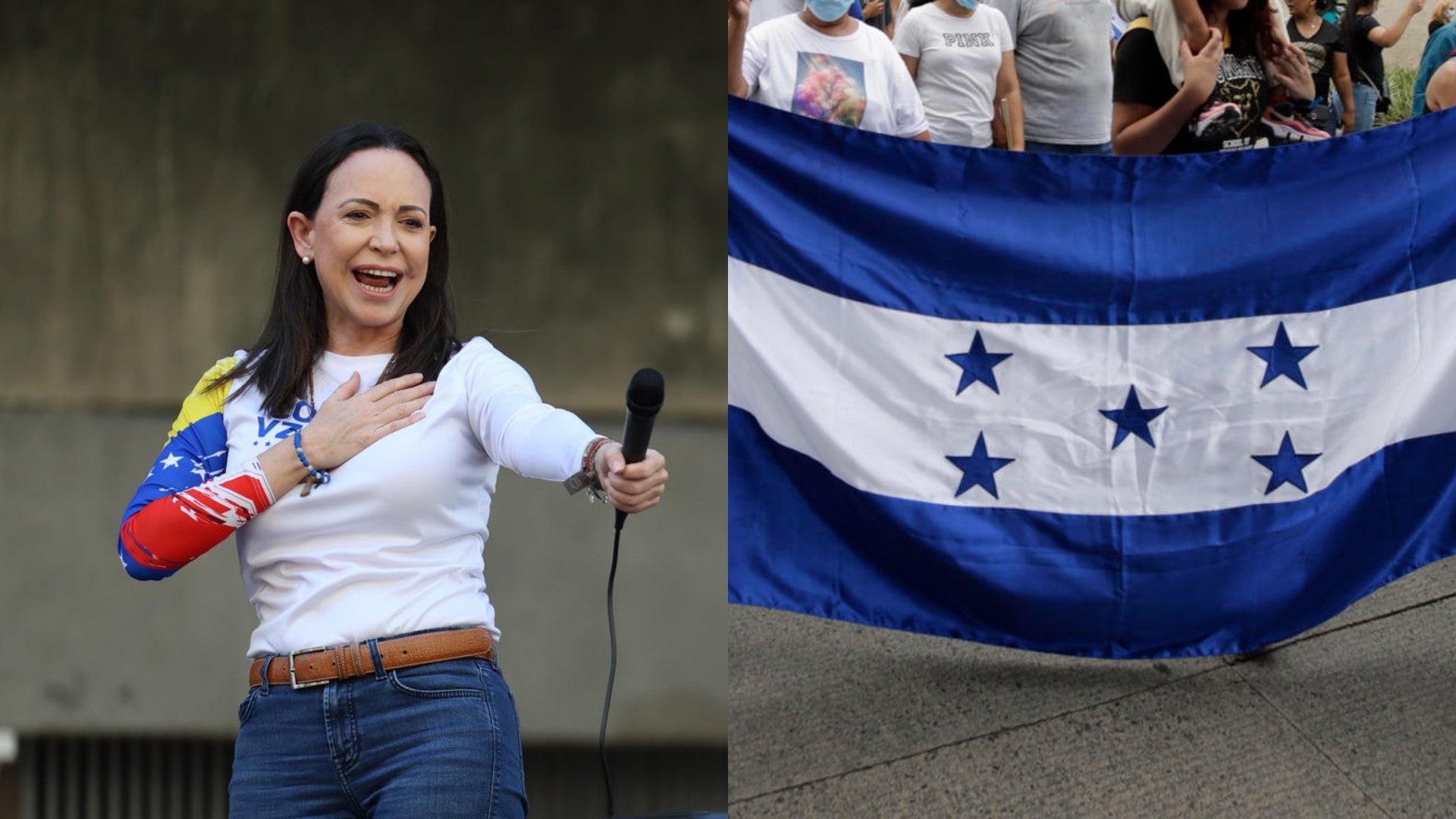 María Corina Machado deja mensaje a Honduras / FOTO: EFE