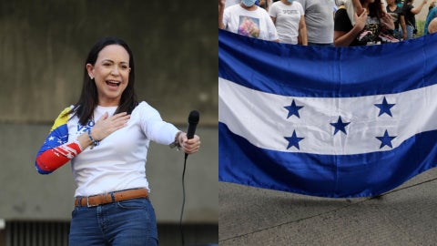 María Corina Machado deja mensaje a Honduras / FOTO: EFE