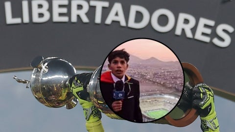 Cliver Huamán, joven peruano creador de contenido / Copa Libertadores - Fotos: X / EFE