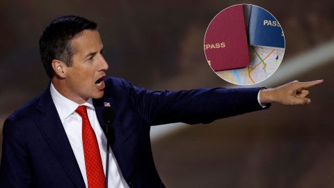 Bernie Moreno - Foto AFP/ Pasaportes - Foto Canva de referencia