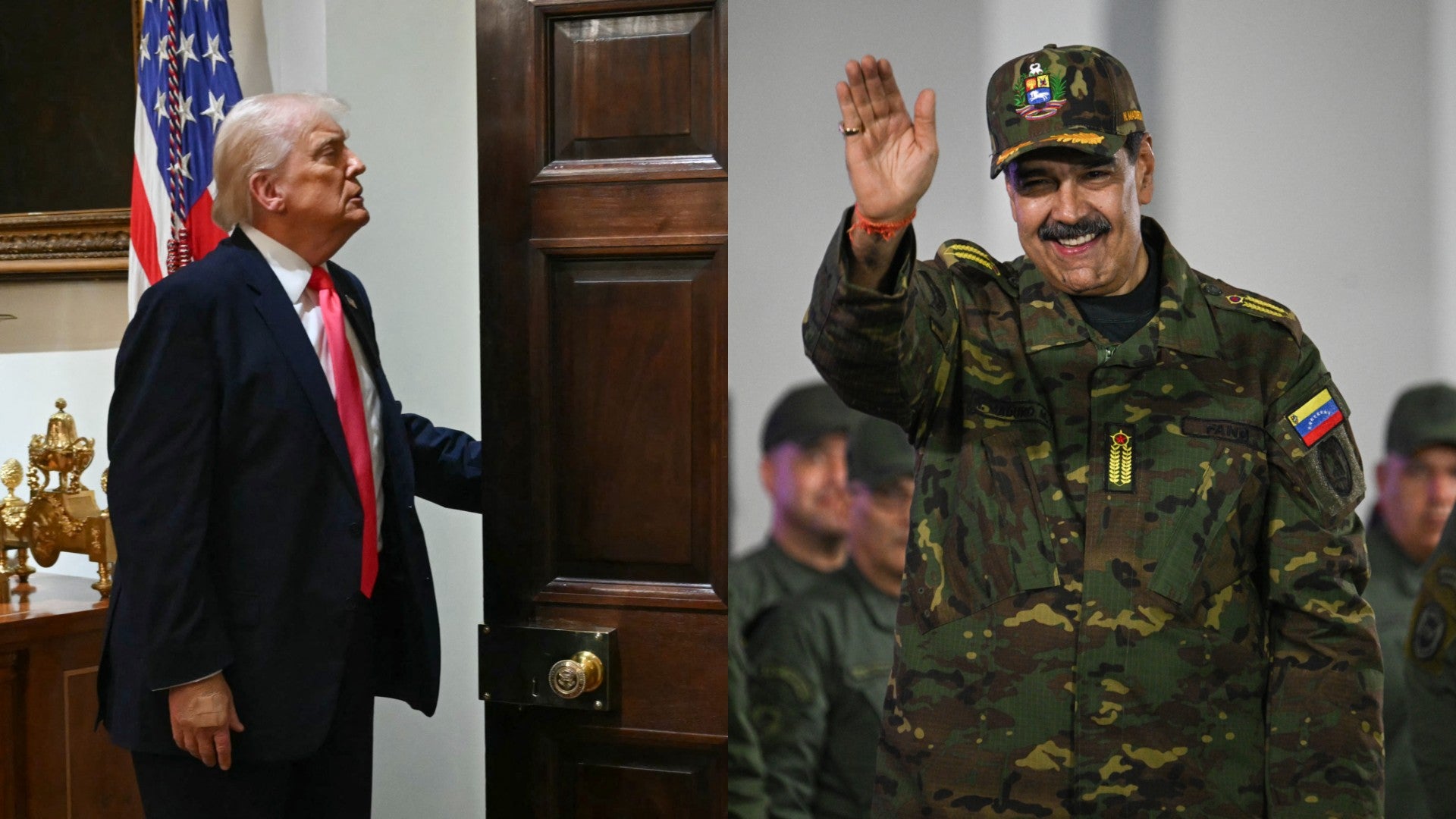 Donald Trump, presidente de Estados Unidos, y Nicolás Maduro - Fotos: AFP