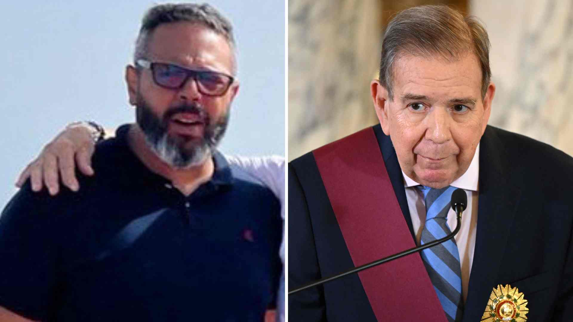 Rafael Tudares y Edmundo González - AFP