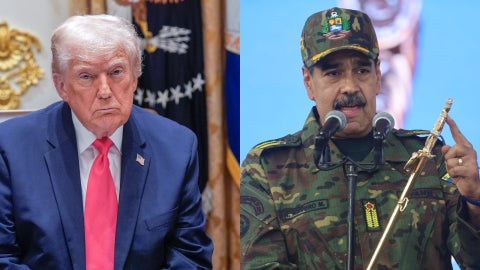 Donald Trump y Nicolás Maduro | Foto: EFE