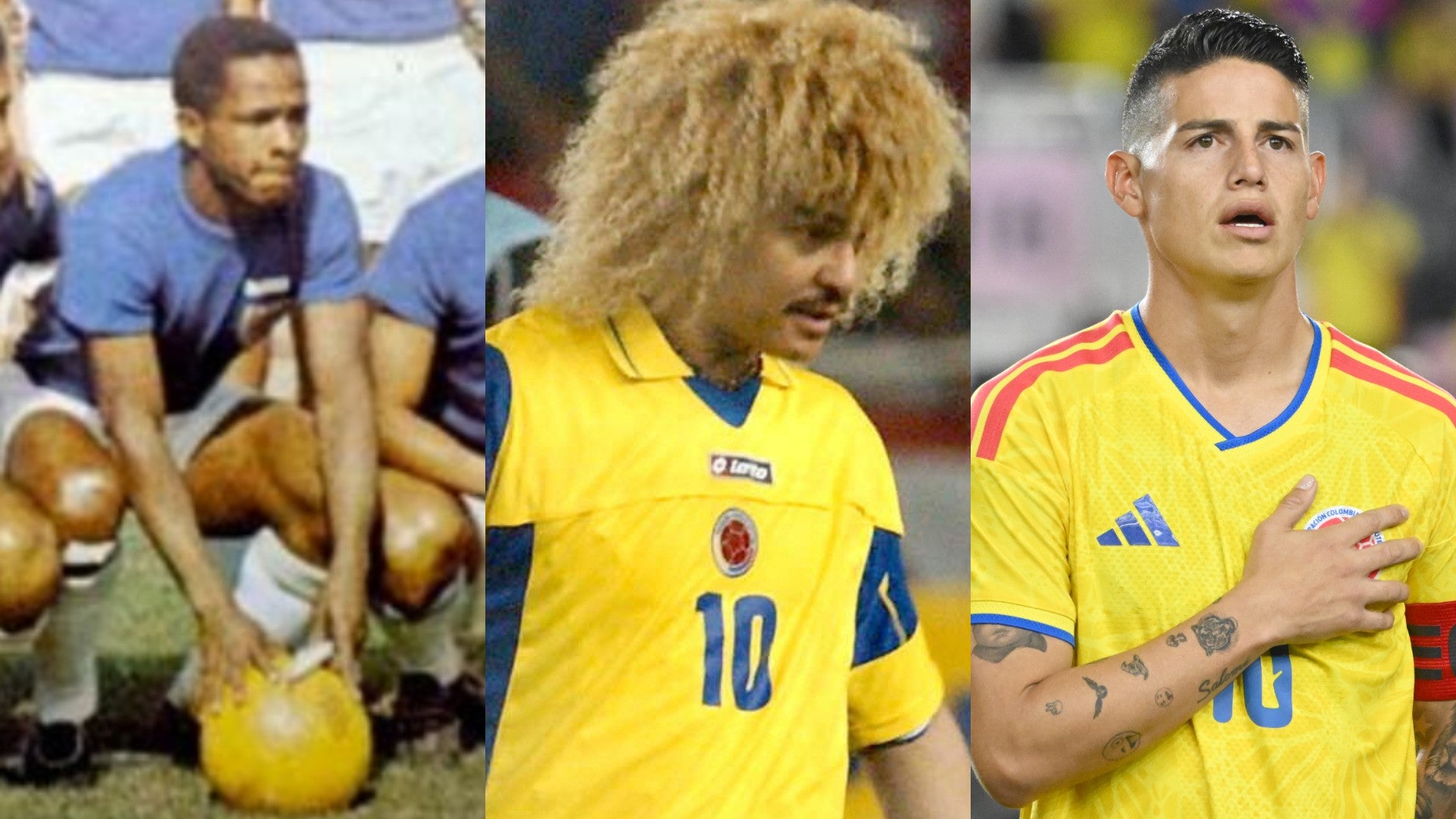 Jugadores históricos de la Selección Colombia en mundiales de la FIFA - Fotos: X / EFE