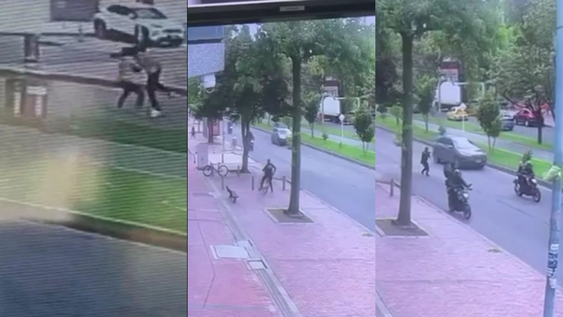 Policía se enfrenta a ladrones en Bogotá / FOTO: Captura de video