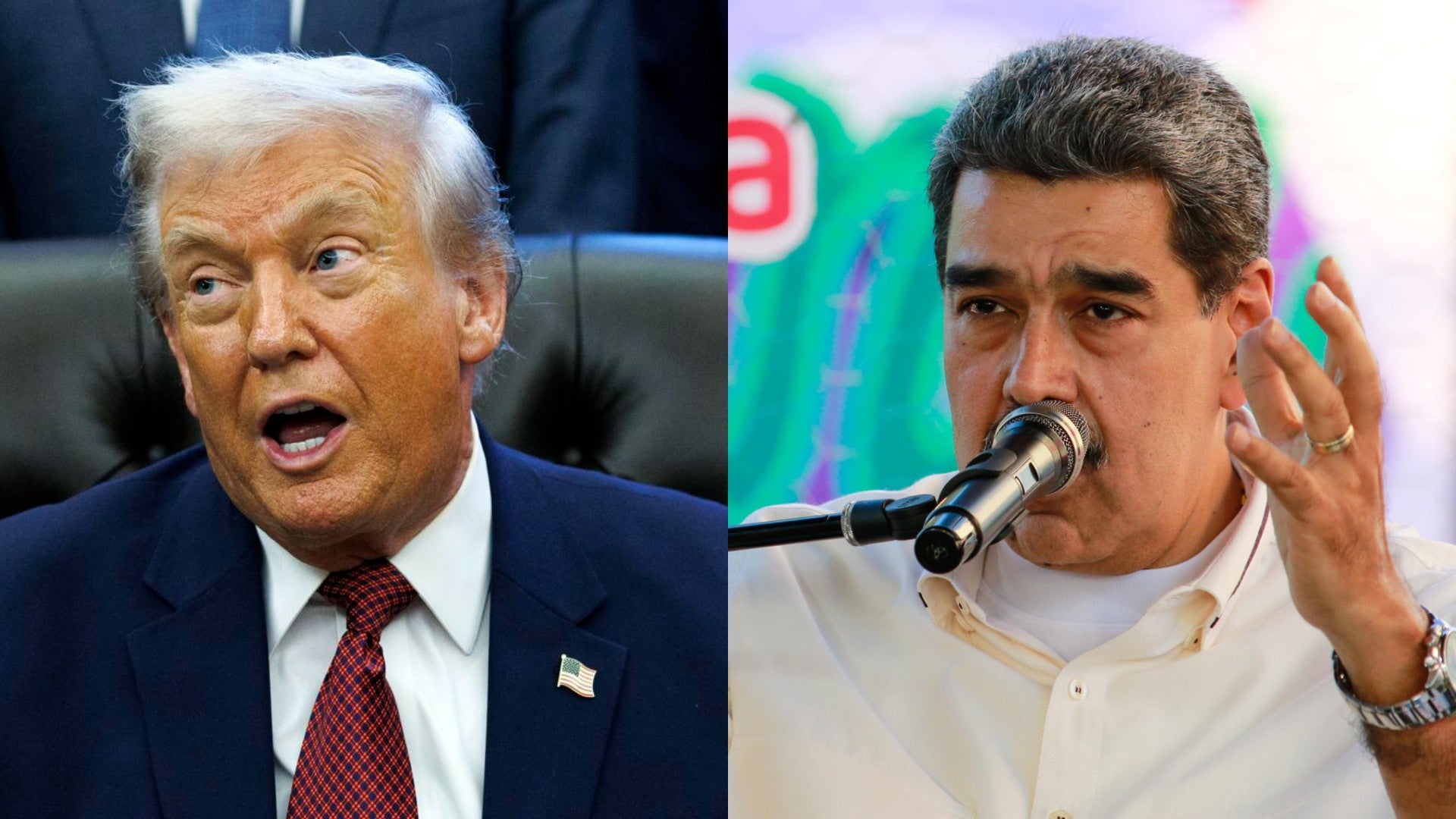 Donald Trump, presidente de Estados Unidos, y Nicolás Maduro - Foto: EFE