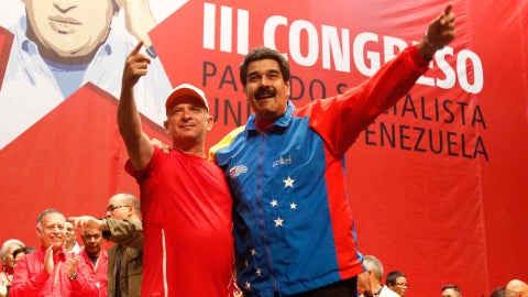 Nicolás Maduro y Hugo Carvajal - AFP