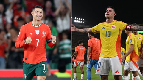 Cristiano Ronaldo/ James Rodríguez - Foto AFP