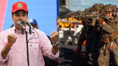 Nicolás Maduro/ Tropas estadounidenses - Fotos AFP y @Southcom en X