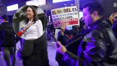 Marchas a nivel mundial en favor de María Corina Machado - Fotos: AFP