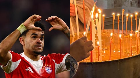 Luis Díaz y día de las velitas / FOTO: EFE