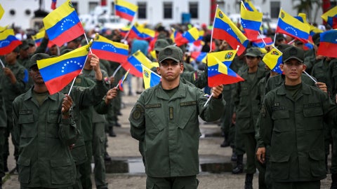Miembros de la Fuerza Armada Nacional Bolivariana (FANB) - Foto: AFP