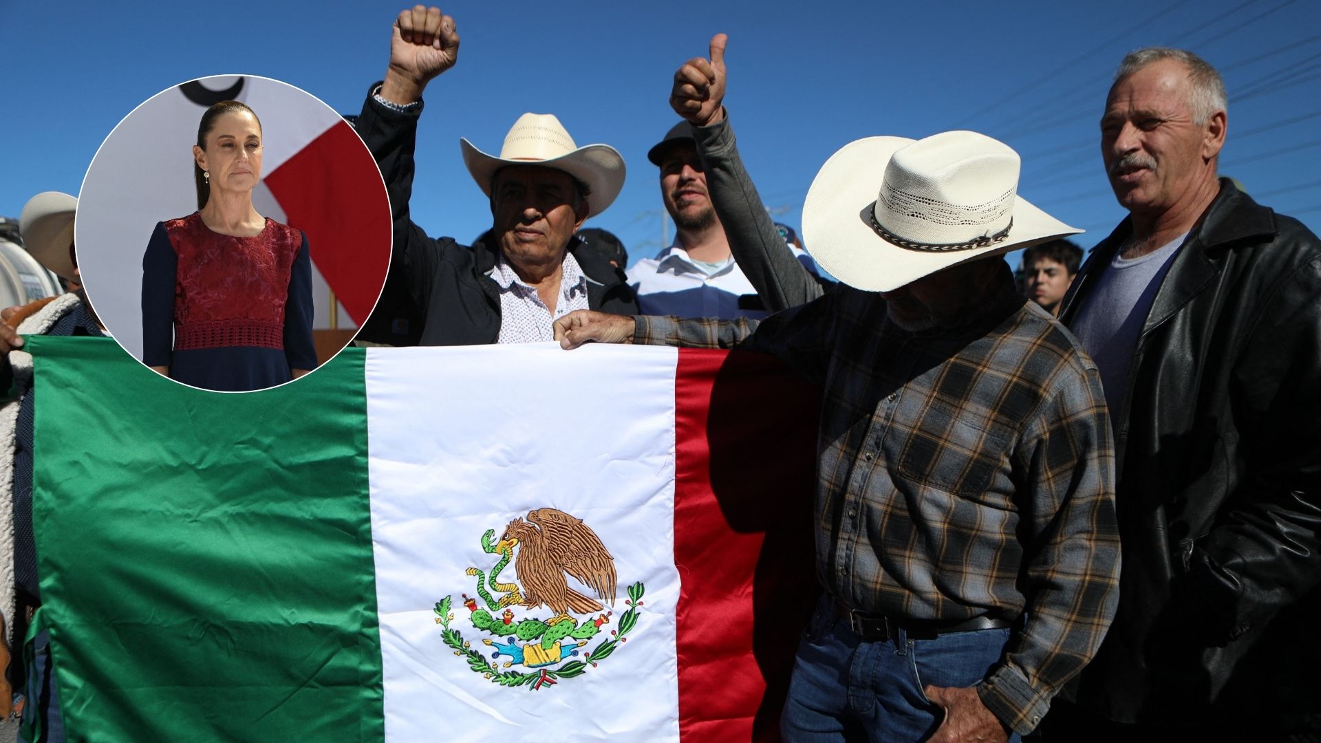 Camioneros se solidarizan con agricultores mexicanos - Fotos: AFP