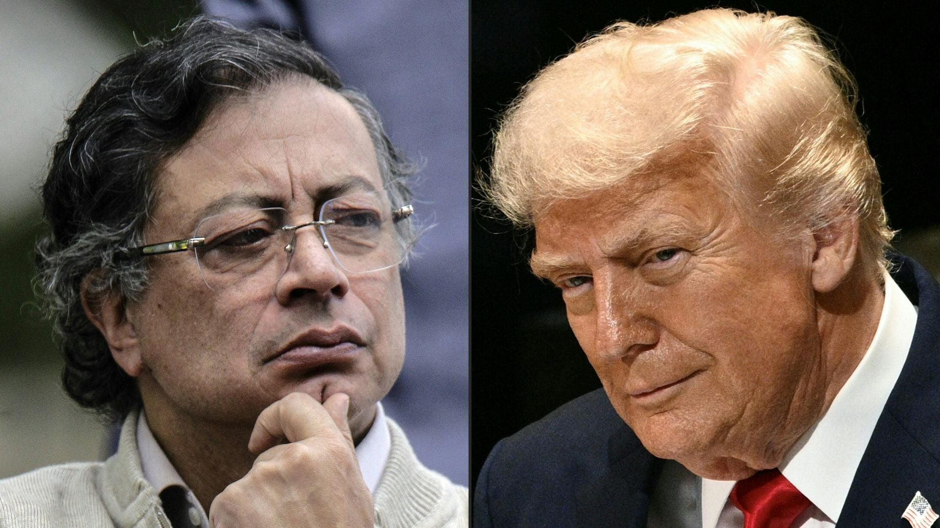Gustavo Petro y Donald Trump (AFP)