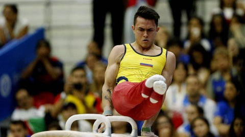 Jossimar Calvo gimnasta colombiano - Foto: EFE