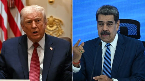 Donald Trump/ Nicolás Maduro - Fotos AFP