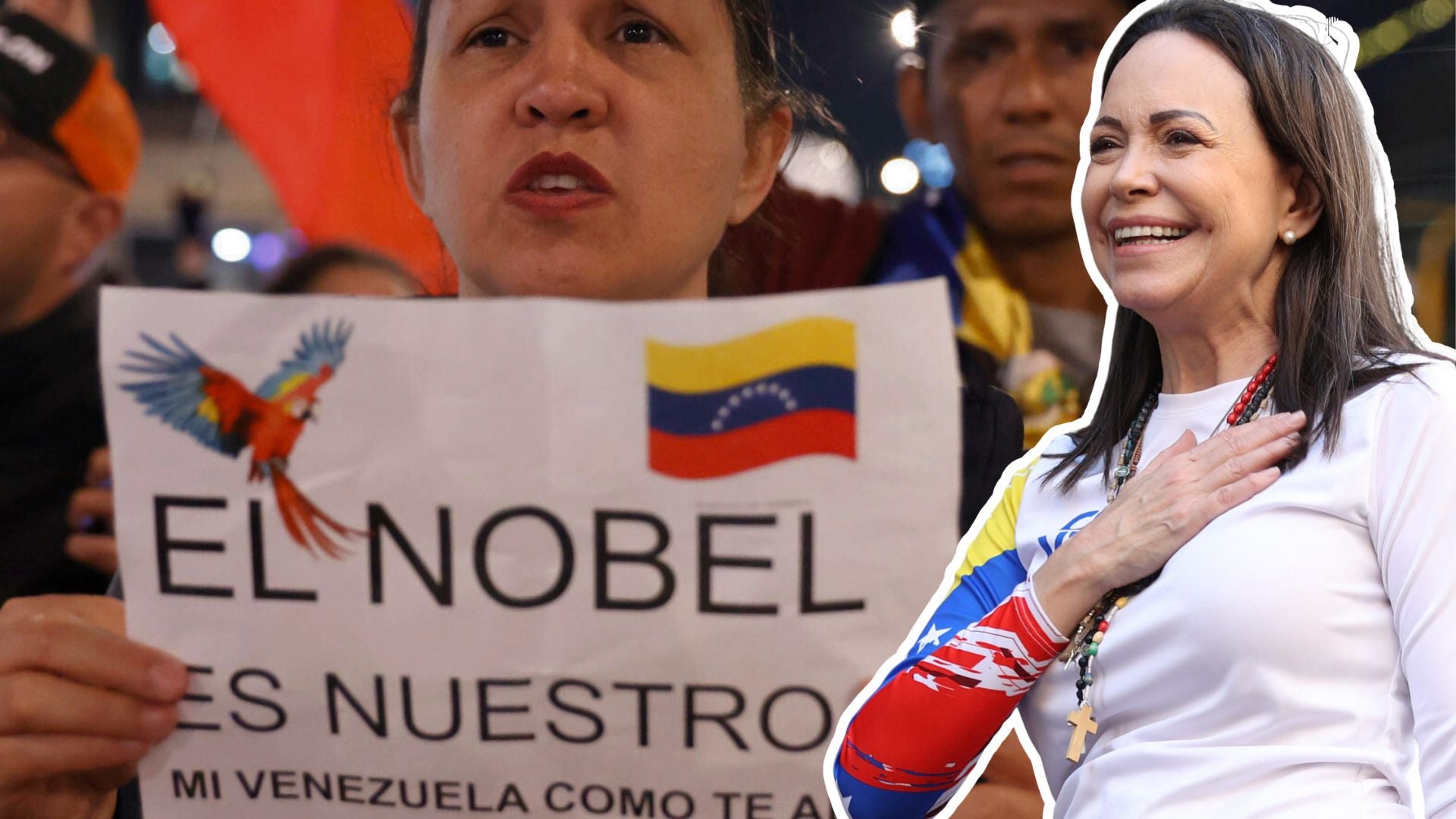 Expectativa mundial por posible presencia de María Corina Machado en Oslo para recibir personalmente el Premio Nobel de Paz - Fotos EFE