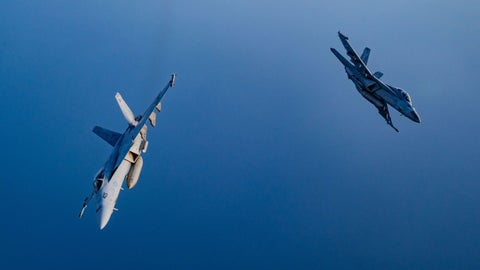 Aviones de combate- Foto US Navy