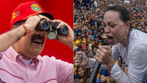 Nicolás Maduro/ María Corina Machado - Fotos EFE
