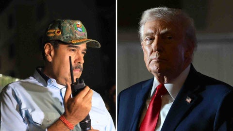 Nicolás Maduro y Donald Trump - AFP