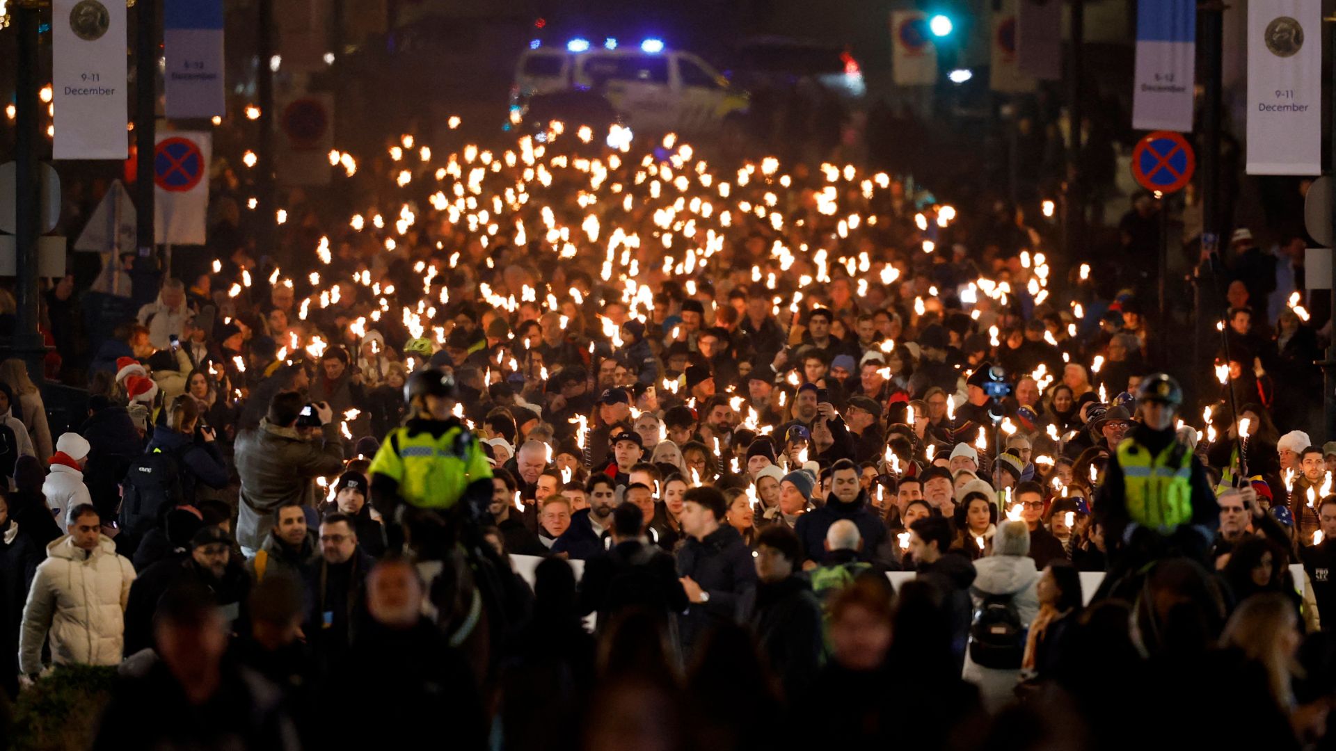 Marcha de las antorchas (AFP)